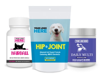 Pet supplements private label